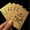 24K Золотые Игральные Карты Пластиковая Покерная Колода Игровой Набор Фольгированные Карты Покерная Колода Магические Водонепроницаемые Карты Подарочная Коллекция Игра