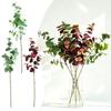 1Pcs Green Fake Leaf Branch 75cm Decorative Fake Plants Artificial Eucalyptus Leaf  for Party Decor