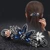 Korean Rhinestone Hairpin Back Head Spring Clip Elegant Top Clip Hair Accessories Ponytail Clip Women's Hairpin Adult Clip Headdress