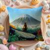 Cool Warrior G-Ghost of Yotei Game Pillow Case Pattern Printed Pillowcase for Living Room Sofa Cushion Cover & Bedroom Decor