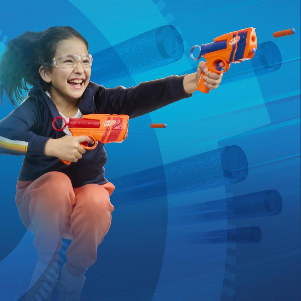 Hasbro Nerf N Series Duo Два 12 Официальный N1 Серия N На открытом воздухе Возрасты Аутентичная Упаковка Бластеры, Снаряды, Совместимый, Детская Игра, 8+, G1492,