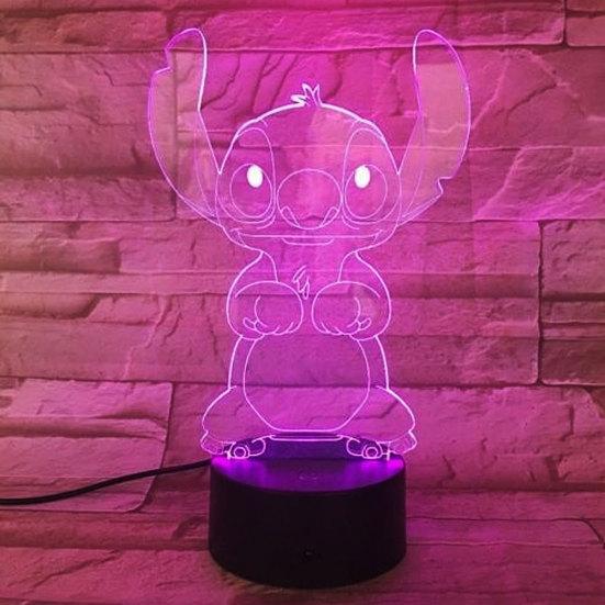 3D мультфильм стежок ночник сенсорный переключатель 7 смена цвета светодиодная настольная лампа подарок