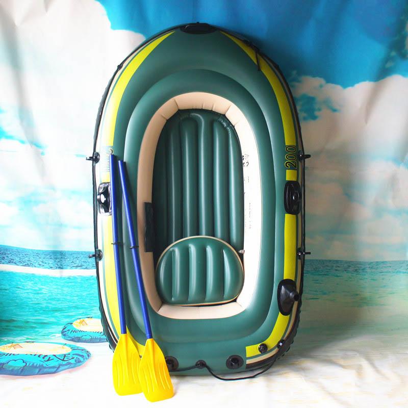 Двойная надувная лодка Надувная лодка из ПВХ Резиновая лодка Утолщенная рыбацкая лодка Каяк