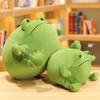 30cm Kawaii Frog Plush Toy Stuffed Animal Soft Plushie Fat Frog Pillow Cushion Creative Toys for Birthday Gift Home Decor