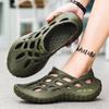 Soft-Soled Hole Shoes Men'S Trend Outer Wear Non-Slip Beach Sandals Hollow Breathable Bag Head Slippers