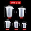 Пластиковый градуированный мерный стакан, прозрачная чашка для смешивания большой емкости, кухонная выпечка