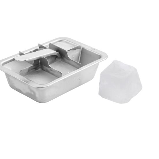 Поднос для кубиков льда из нержавеющей стали с рычажной ручкой Форма для больших кубиков Льдогенератор для виски и коктейлей Кухонный бар, вдохновленный винтажем