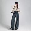 Super Soft Loose High Waist Wide-leg Jeans for Women In Autumn Slim Fit Comfortable Loose Slim Wide-leg Trousers for Women In Autumn