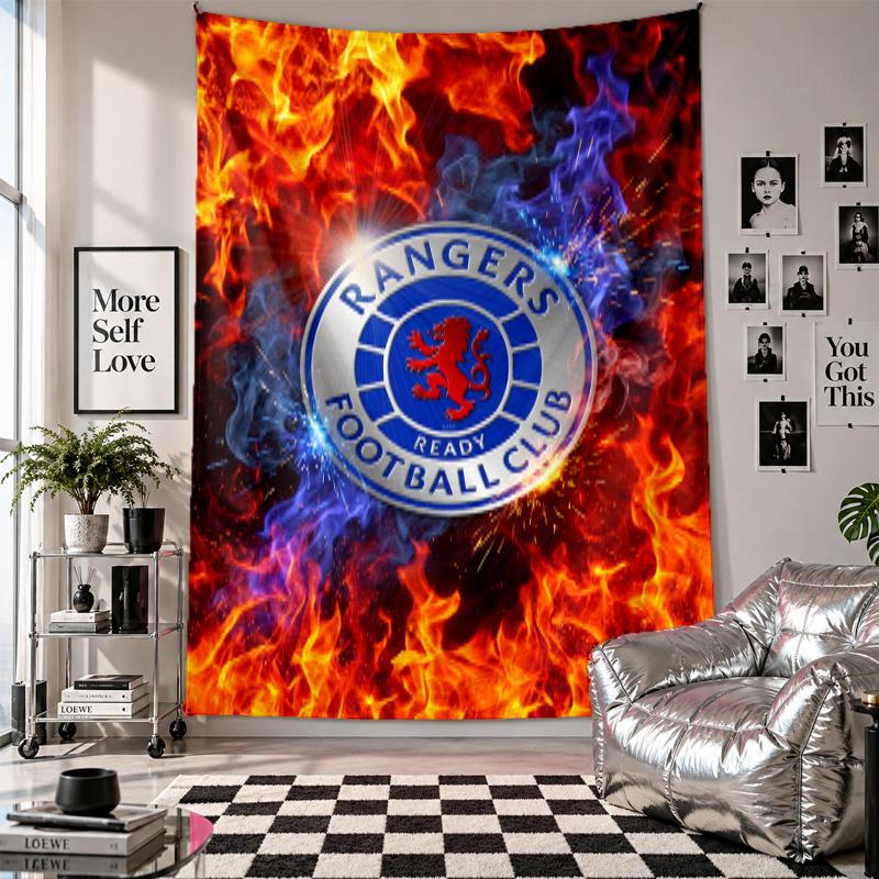Rangers FC Wall Tapestry Home Decor Wall Hanging Cloth for Bedroom Living Room Background