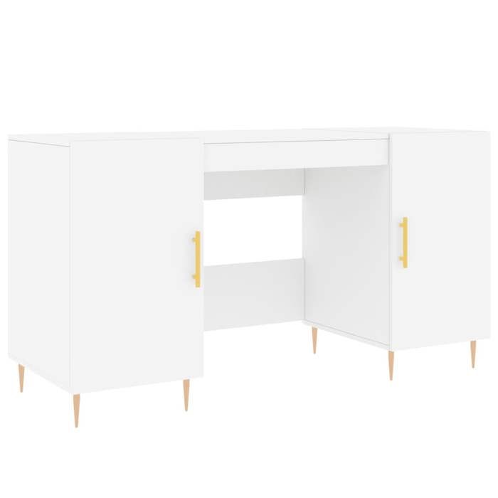 Maison Exclusive - Bureau blanc 140x50x75 cm bois d'ingénierie