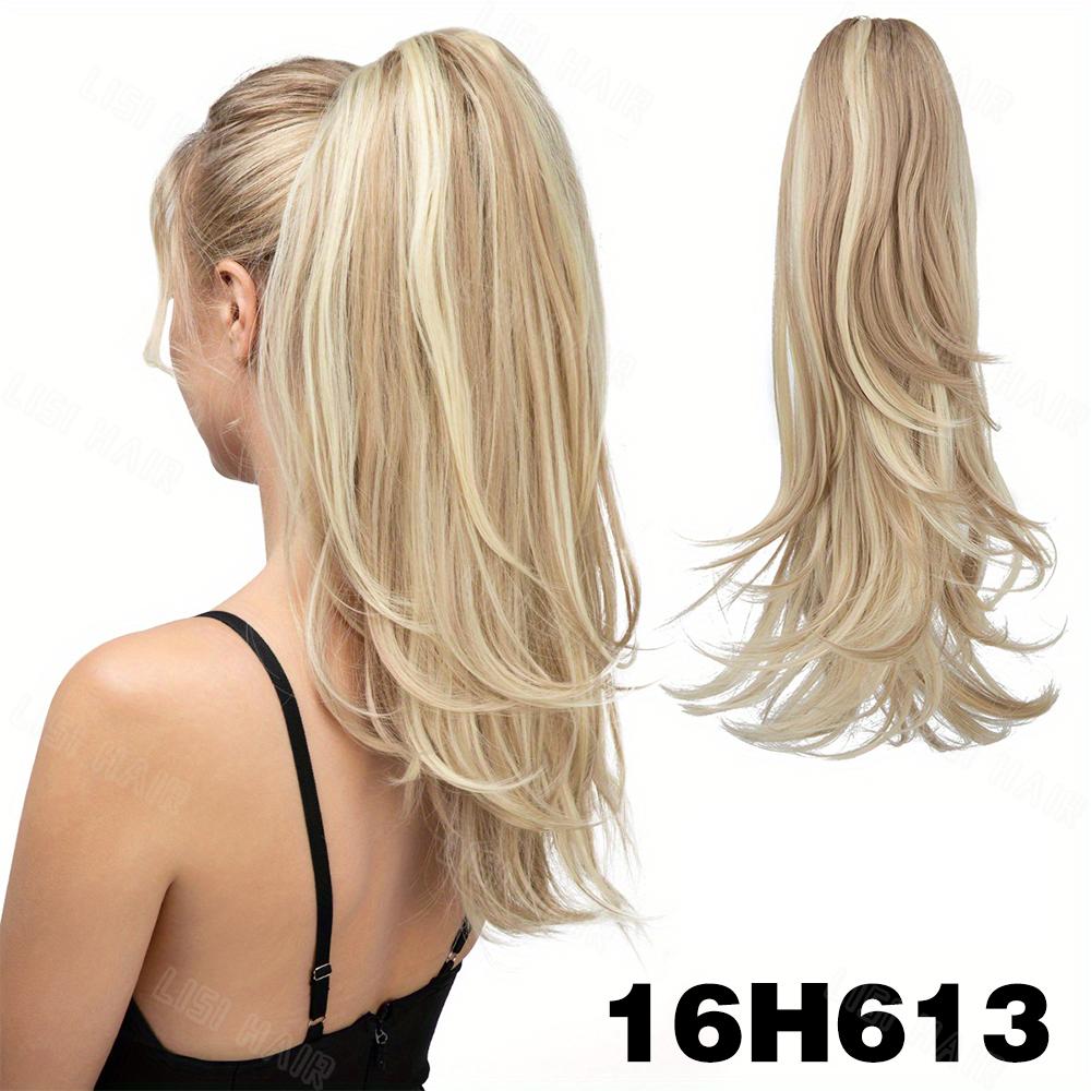 MISS WIG Синтетический длинный волнистый хвостик-клипса, наращивание волос, натуральный хвостик для женщин на каждый день