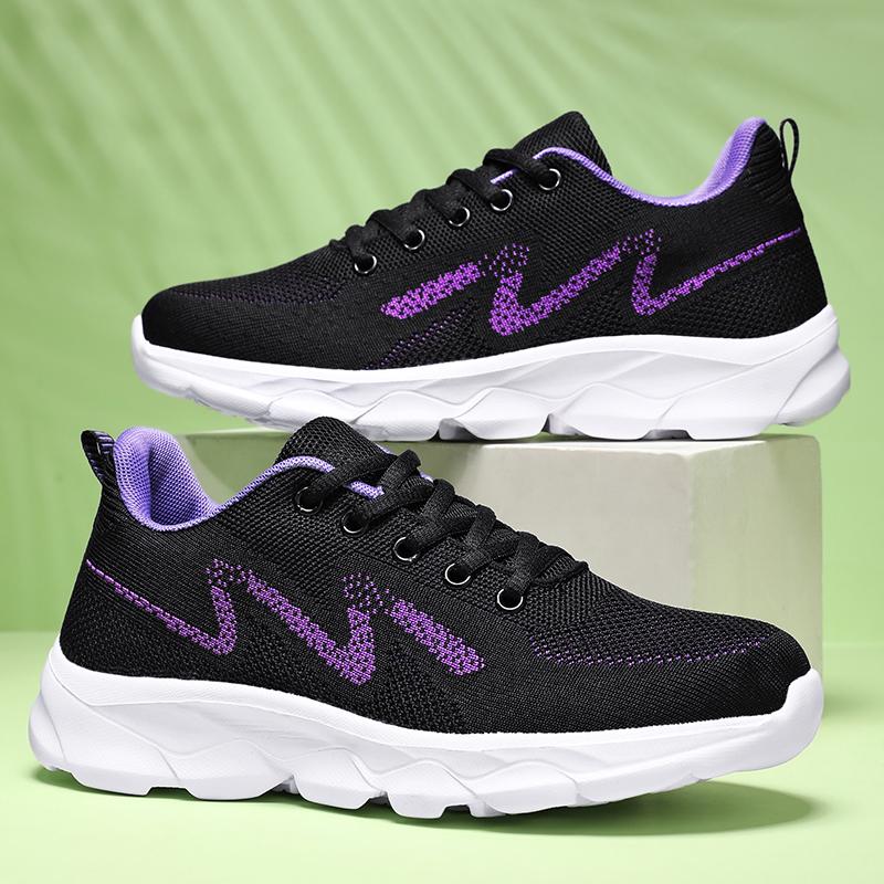 Women's Sports Casual Shoes Women's Shoes Mom Shoes Stepstone Old People Shoes Breathable Mesh Shoes