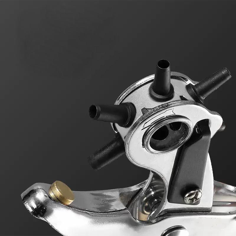 JRF Belt Punch Pliers Leather Belt Hole Eyelet Puncher Revolve Sewing Machine Bag Tool Watchband Strap Hand Tools
