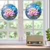 Stained Glass Flower Hanging Decoration Living Room Wall Window Hanging Floral