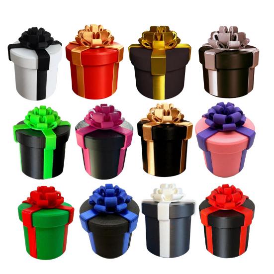 Yousheng Annoying Nested Screw Gift Box Prank Nesting Box for Cash Gift Reusable 3D Printed Packaging Gag Box for Birthday Christmas White Party Gifts