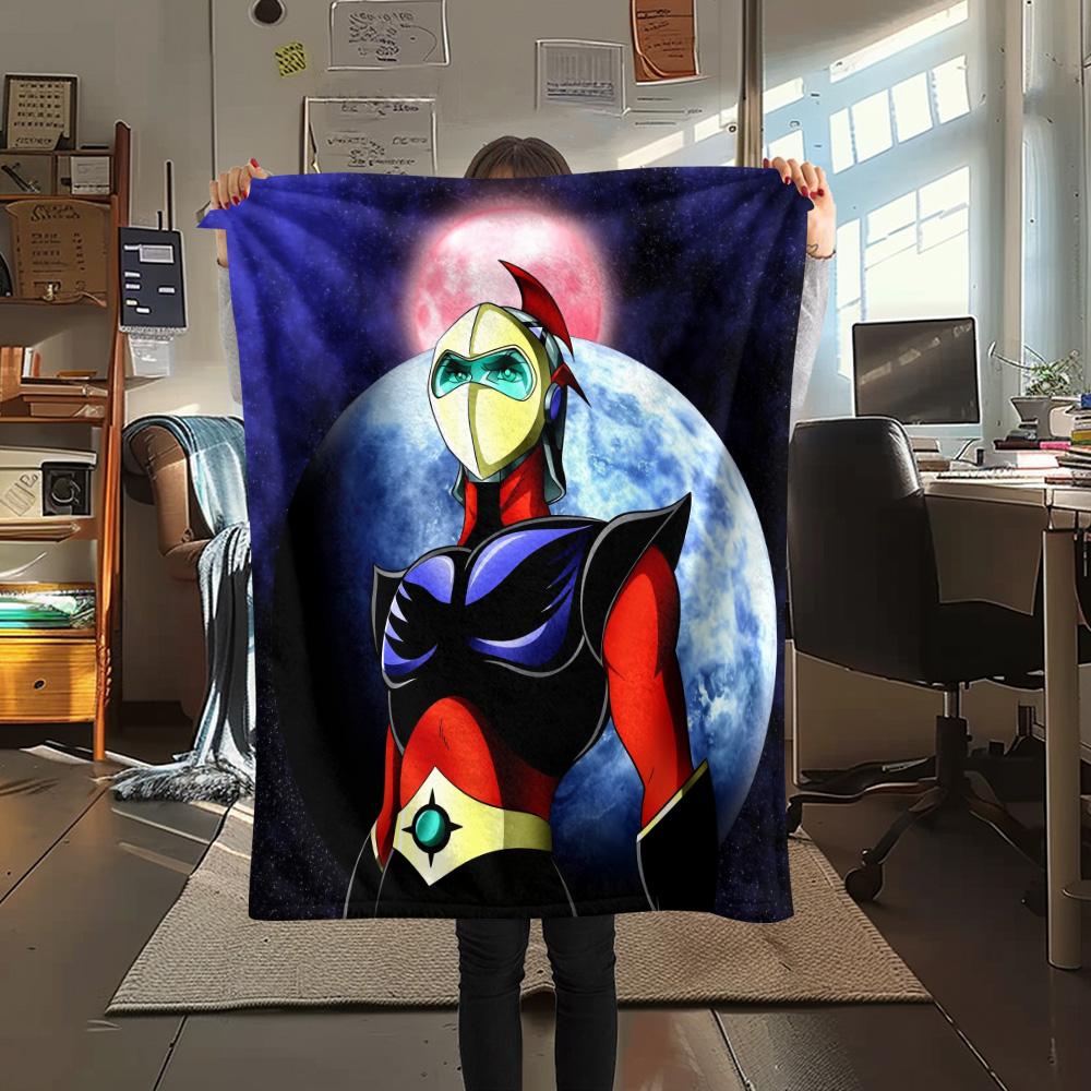 Daisuke Kadota Print Flannel Blanket, High quality Comfortable for All Seasons, Home Decor, Warmth and Comfort