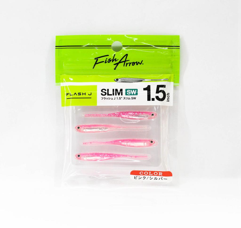 Fish Arrow Мягкая приманка Flash J Slim SW 1,5 дюйма, 5 шт. в упаковке #101 (0288)