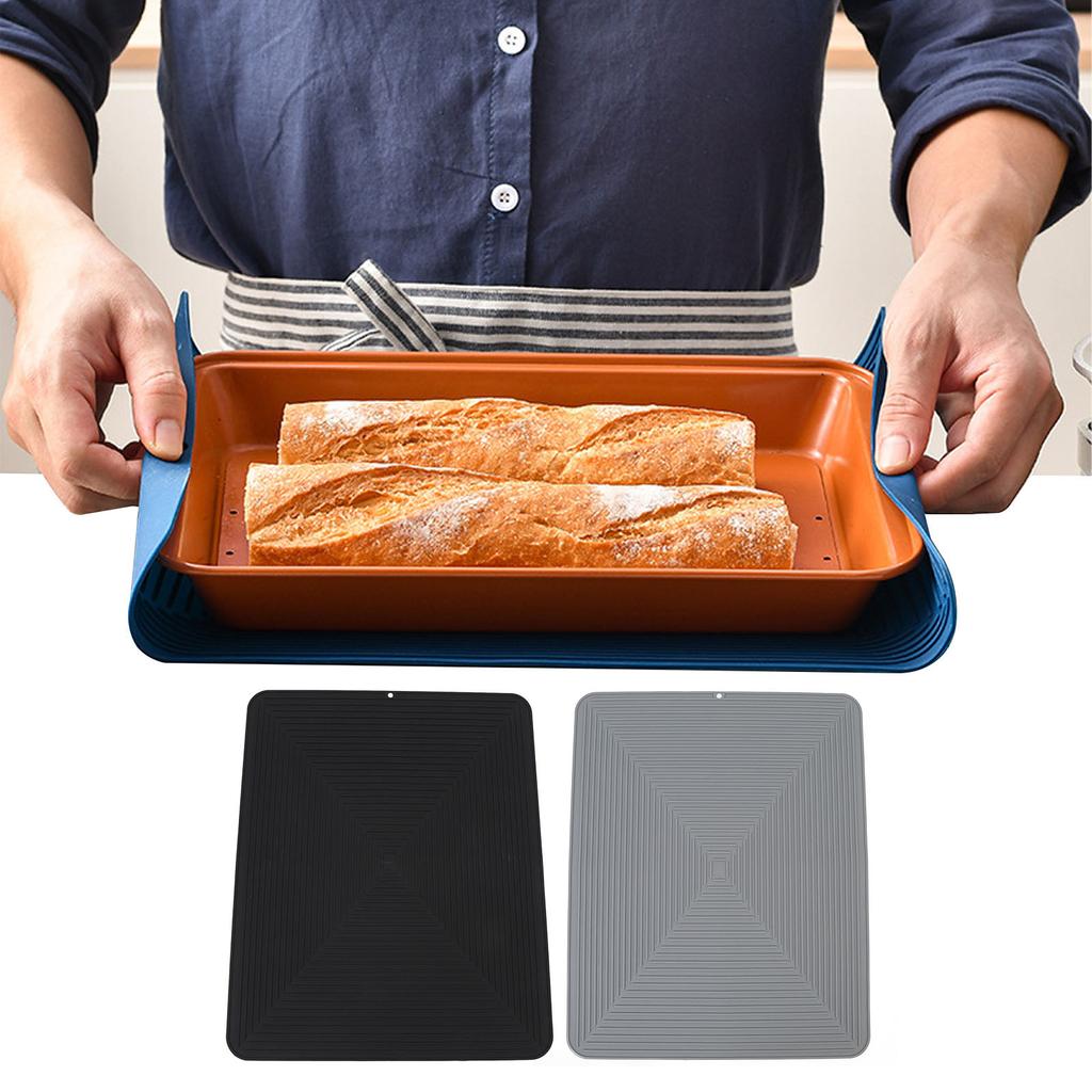 Силиконовый коврик для сушки посуды, защитный коврик для столешницы, теплоизоляция, нескользящая дренажная прокладка для кухонной стойки