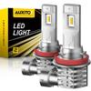 AUXITO H11 H8 Светодиодные лампы противотуманного света/ДХО высокой мощности, золотисто-желтые, 2 шт. EOOH