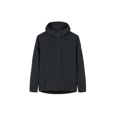 Спортивная куртка Outdoor Series Solid Color UV Protective с капюшоном и застежкой-молнией, мужская, черная, 152420617-3