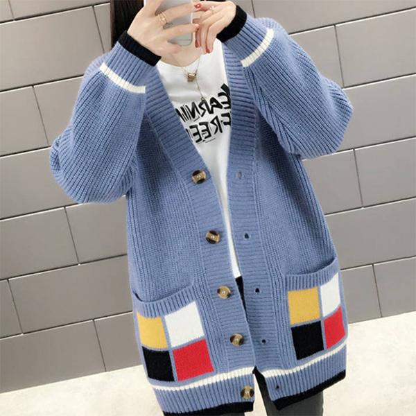 Women's Sweater Cardigan Large Size Mid-length Loose Knitted Coat Female Casual Autumn and Winter Coats