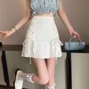 Плиссированные мини-юбки женские на шнуровке тонкие нежные летние горячо-сладкие с высокой талией простые девичьи элегантные модные универсальные юбки