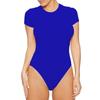 One Piece Swimsuit Women Crew Neck Short Sleeve Bodysuit High Waisted Bottoms Surfing Bodysuit Swimsuit Monokini Bathing Suit