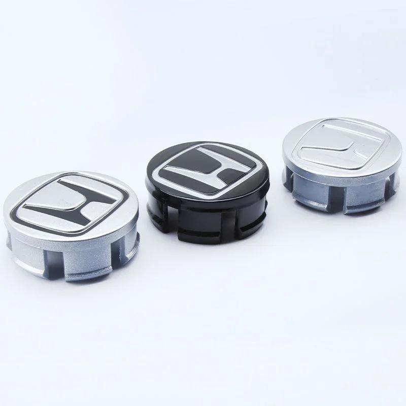 4pcs 58mm Car Wheel Center Hub Center Cap Rim Hub Dustproof Cover Emblemem For Honda Civic CRV Accord Fit Odysse Auto Accessorie XL7