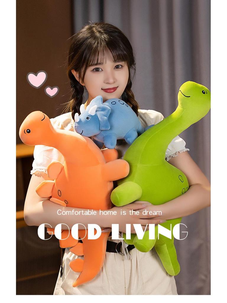 Плюшевая игрушка динозавра: Милая спящая кукла и подушка для детей