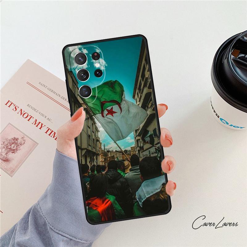 Чехол для телефона с флагом Алжира Для Samsung Galaxy S24 S25 S23 S22 Ultra Note 10 20 Plus S20 S21 FE Чехол