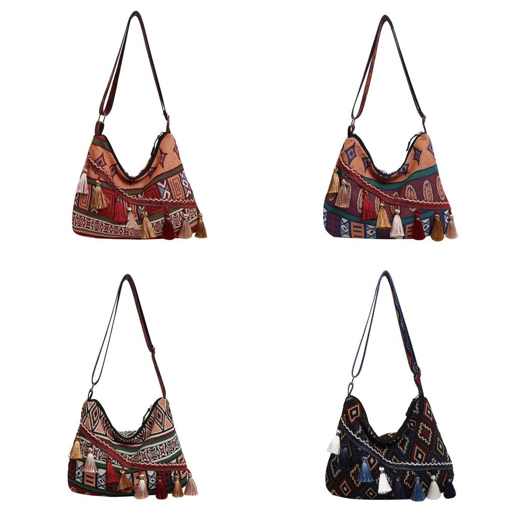 Style Ladies Shoulder Bag With Fringes And Chain For Casual Day Use