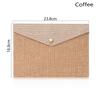 Students Simple Elegant Canvas Felt File Briefcase Document Bag Paper Holder File Folder