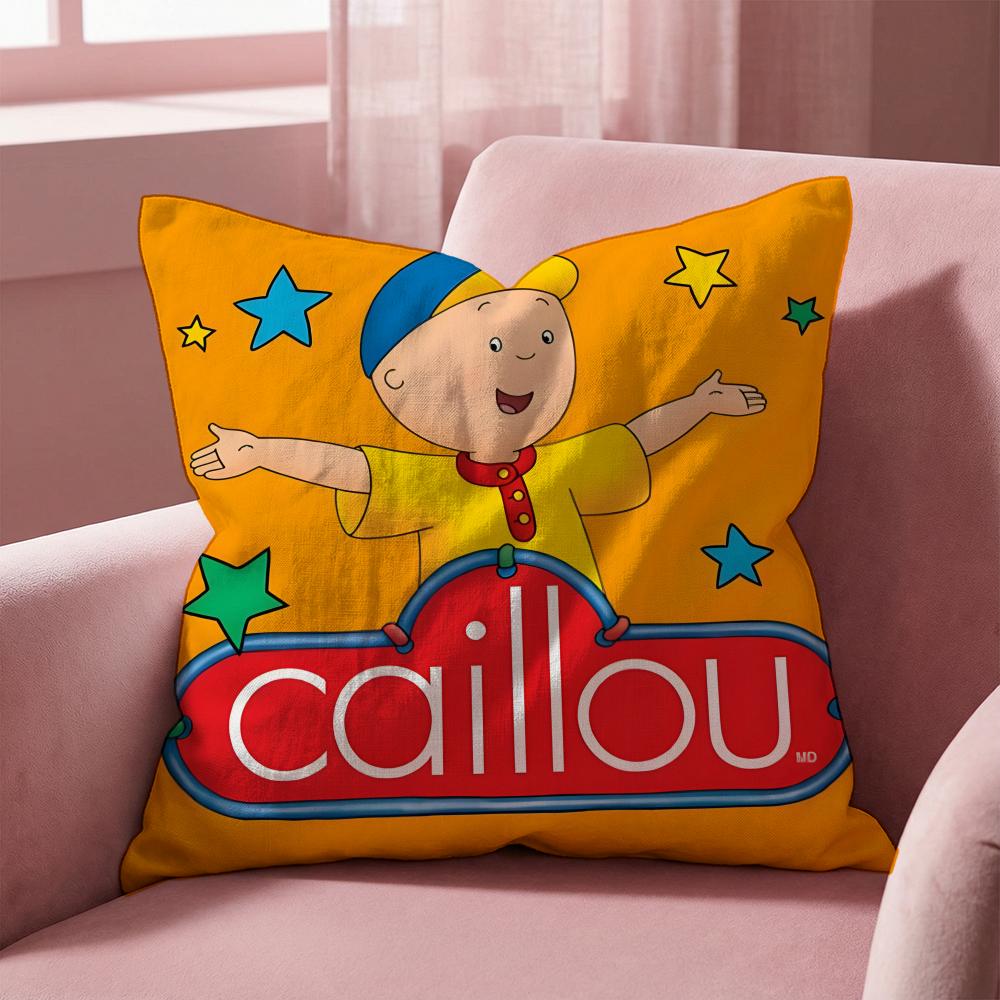 Caillou Cushion Cover MultiScene Pillow Cover for Home  Car  Reversible Soft  Durable for Daily Use