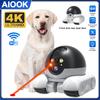 AIOOK Pet Camera HD 8MP 4K Dual Lens WIFI Camera Two-way Intercom Remote Pet Tracking Video Camera Night Vision