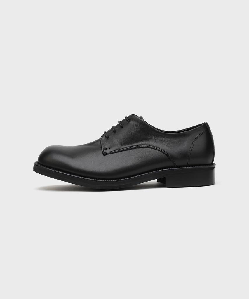 Firenze Atelier [Vibram] Современные морщинистые Дерби 1600 [Кожа Крупного Рогатого Скота Черная]