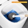 Soft Rubber Brush Head Wall-Mounted Toilet Brush Toilet Brush Set  Bathroom Cleaning