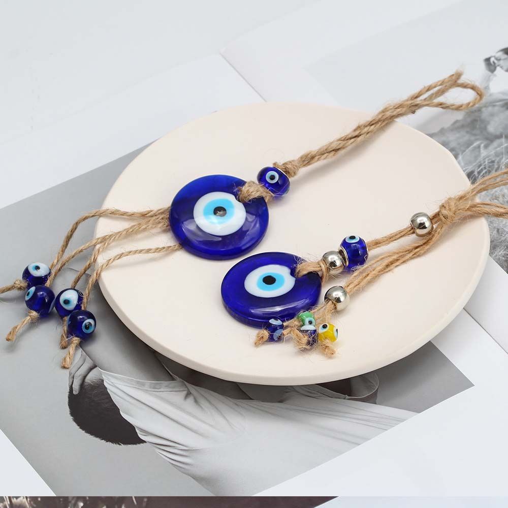 Eye Car Ornaments Interior Accessories Evil Blue Eye Pendant Twine Drop Pendant Car Key Pendants