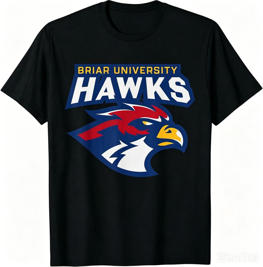 2026 Off Campus Briar University Hawks Tshirt Unisex Unisex Summer Cotton Clothing Fashion High Quality Short Sleeved Top