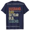 Funny 50th Birthday for Unisex Vintage Dad Born in 1975 Husband Tshirts Unisex Fashion Tshirt 100 Cotton Loose Oversized T Shirt