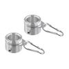 1 Set Flags Pole Clip Mounting Rings With Clip Flagspole Fittings Rotating Flagspole Rings Flagpole Swivel Buckle Accessories