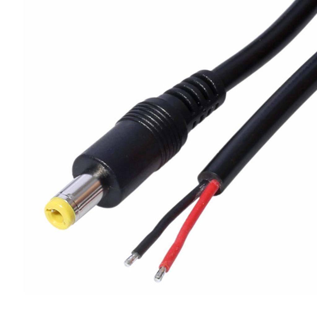 DC 5.5MM x 2.5MM штекер для оголенного провода с открытым концом кабель питания для ремонта 18 AWG 5525 разъем DC5525 пигтейлы