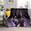 Anime Jojo Bizarre Adventure Cartoon Blanket,Soft Throw Blanket for Home Bedroom Bed Sofa Picnic Travel Office Cover Blanket Kid