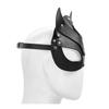 Leather Mask Cat Face Mask Halloween Princess Party Prom Mask Half Face Catwoman Mask