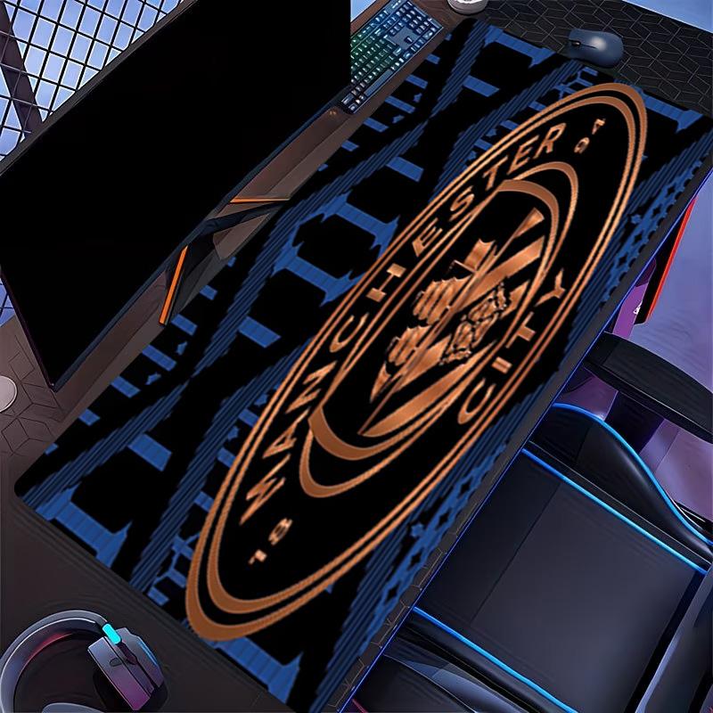 Коврик для мыши с принтом ФК «Манчестер Сити», для клавиатуры, ноутбука, ПК, для офиса, дома, Декор стола, Идеальный подарок на день рождения для геймеров