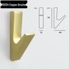 Nordic Aluminum Alloy Coat Hook for Bedroom and Entrance Hall