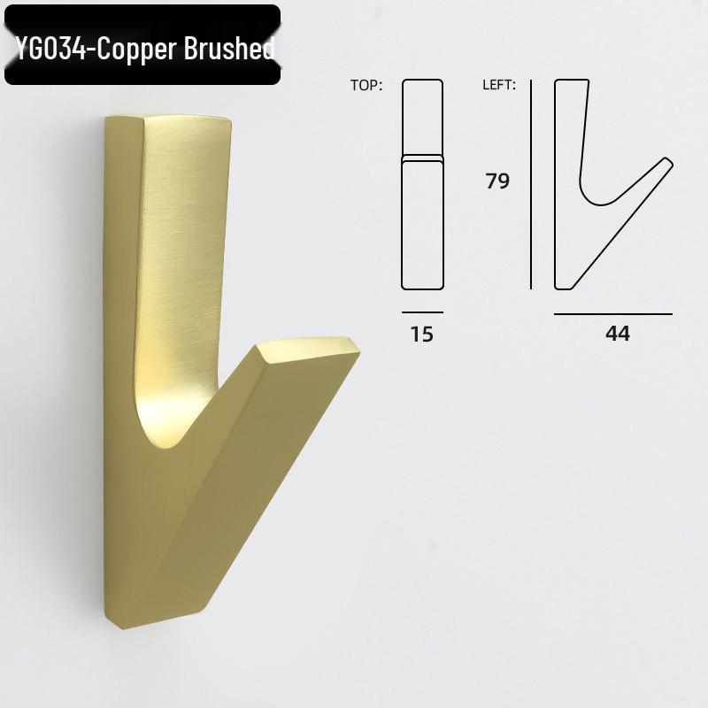 Nordic Aluminum Alloy Coat Hook for Bedroom and Entrance Hall