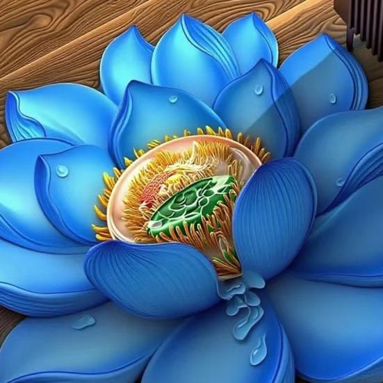 Коврик для пола 3D Дизайн с цветами Противоскользящий Водонепроницаемый Износостойкий Ковер для пола Подушка для коленей для йоги и медитации