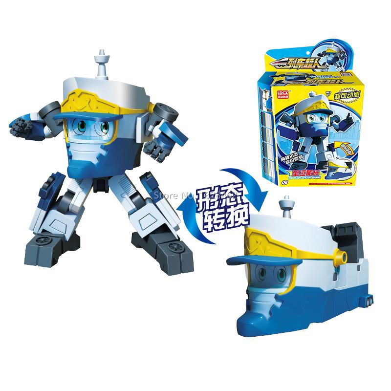 АБС Мини Китайская высокоскоростная железная дорога Суперпоезд Робот Трансформация Игрушка Деформация Машина Фигурка Действия CHSR Игрушки для Детей Подарок