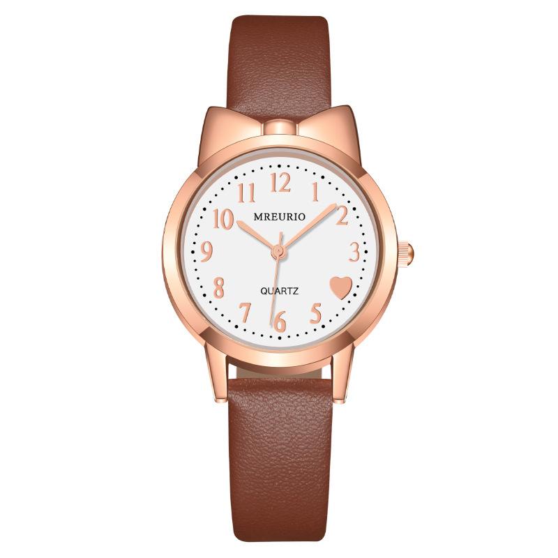 Студенческие женские часы для девочек, женские часы, милые детские кварцевые часы с поясом Bow Love Digital