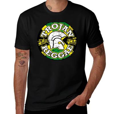 Футболка TROJAN REGGAE футболка мужская хлопковая футболка мужская 100% хлопок футболка люксового бренда футболка с индивидуальным принтом футболка